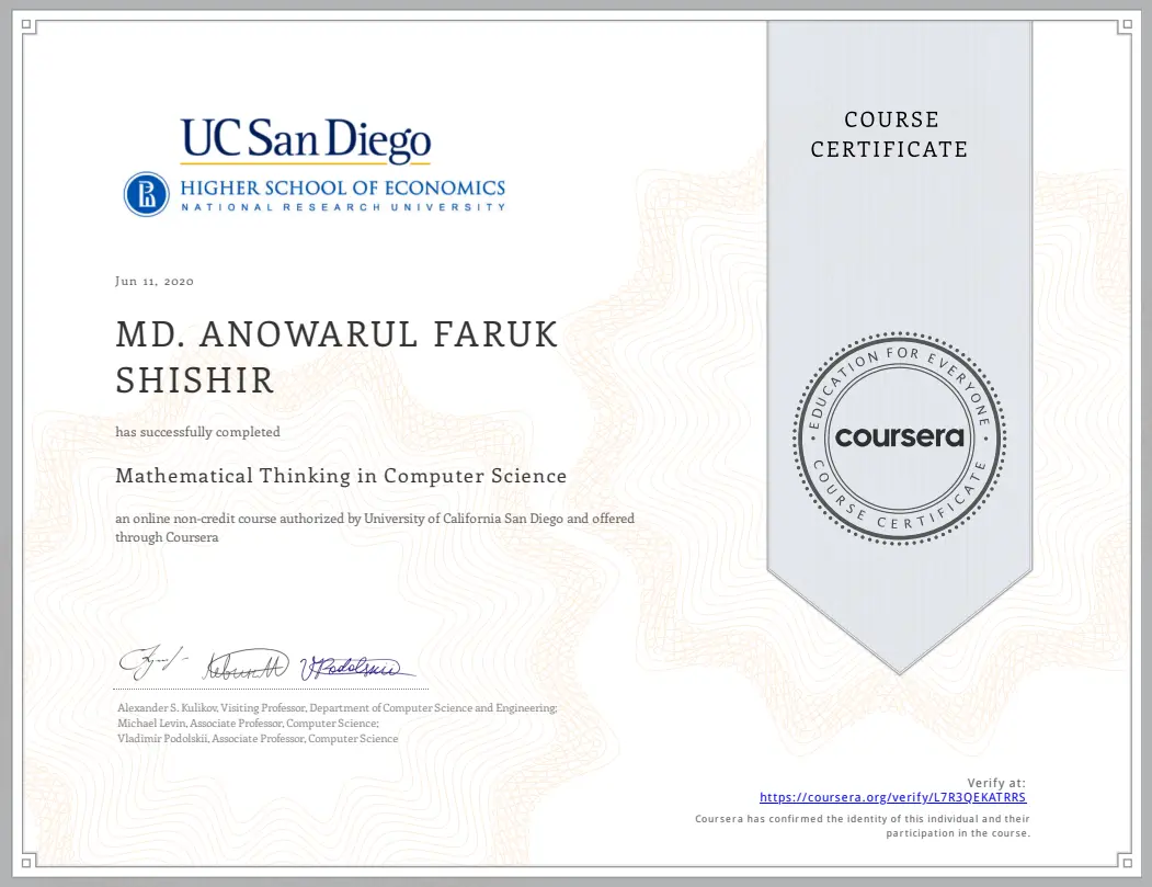 Certificate 5