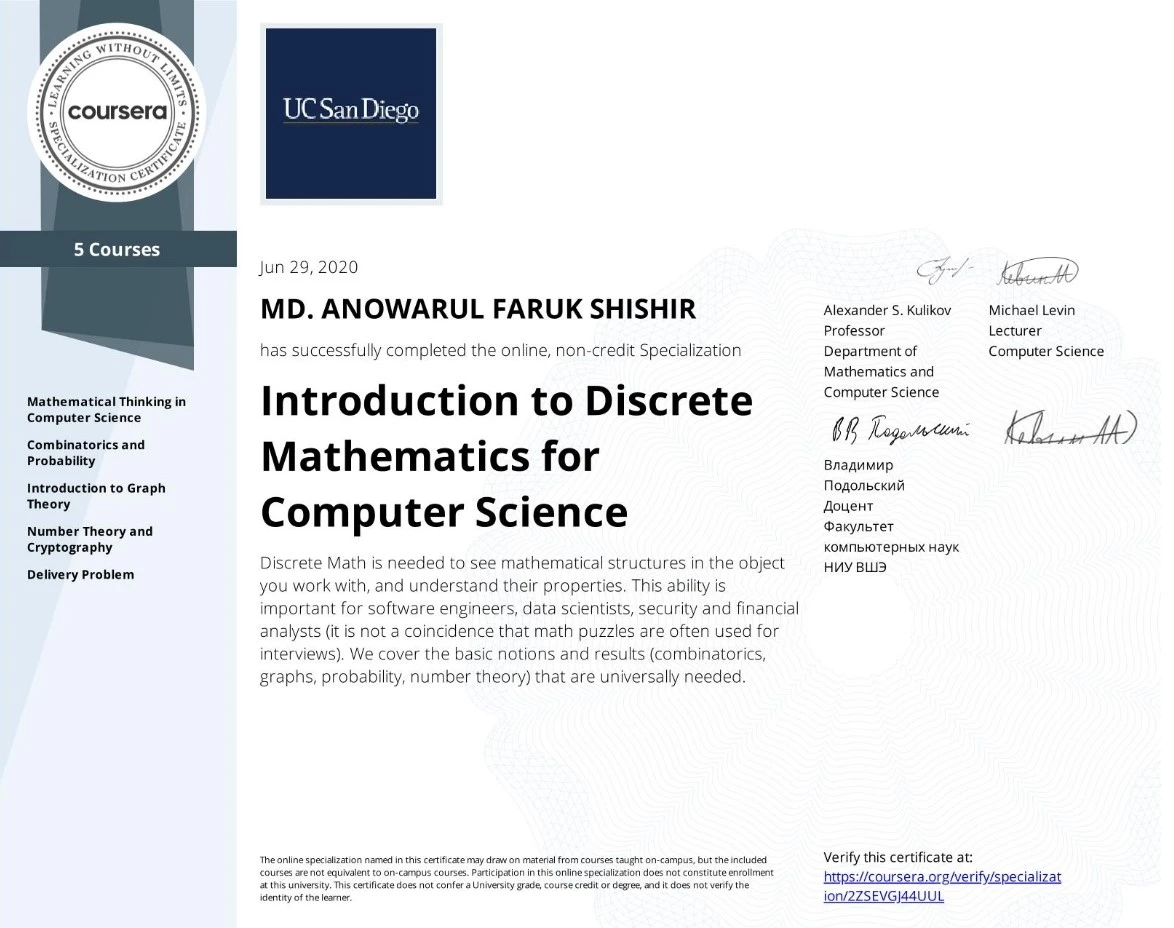 Certificate 6